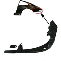 Pannello alloggiamento fanale posteriore. Porsche 911 1969-73 - 90150307323, 90150307423, 591055, 591056, 1680600570, 1680600580, 90150307423GRV, 90150307323GRV - 1680600570, 1680600580, PS8801, PS8802