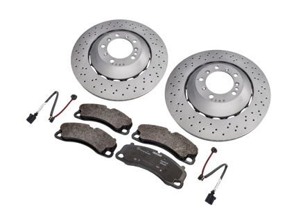 Kit dischi e pastiglie freno anteriori. Porsche 718 Boxster Spyder / 718 Cayman GT4 - 98135140581, 98135140681