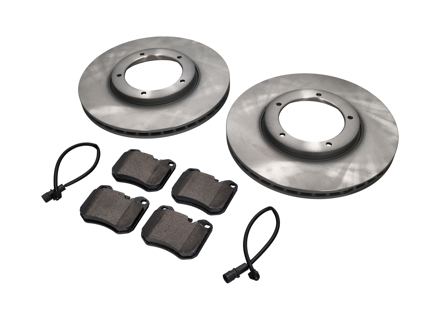 Front Brake pads and brake disc package. Porsche 944 >>85 Sebro - 477405083D, 94435195103, 94461221105, 94435195102, 94435195104, 477698155, 92835194200, 92835195100