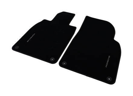 Black Floor Mats - Set of 2 With Contrast Stitching. Left-Hand Drive (LHD) - 98155161304, 98155161304SMD, 98155161308SMD, 98155161310SMD, 98155161304SME, 98155161308SME, 98155161310SME, 98155161308, 98155161308TCE, 98155161310TCE, 98155161308TCF, 98155161310TCF, 98155161308TCG, 98155161310TCG, 98155161310, 98155161310QUS, 98155161310RCU