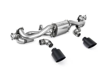 Milltek Sports Exhaust From GPF Backwards And Cerakote Black Trims. Porsche 718 Cayman GT4 4.0L - 982251053F, 982251053H, 982251053K, 982251053E - SSXPO155