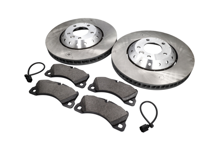 Front brake pads and brake disc package. Porsche Cayenne 958 turbo