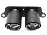 Exhaust Deluxe Dual Style Tips CARBON FIBER. Porsche 991 GT3 - 99111125390, 99111125393 Exhaust Deluxe Dual Style Tips CARBON FIBER. Porsche 991 GT3 - 99111125390, 99111125393