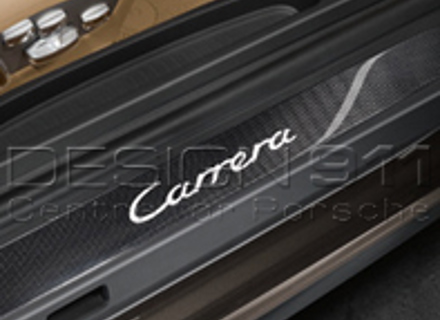 Embellecedores de estribos laterales en carbono con logotipo. Porsche 991 (911) Carrera >>2013 - 99104480020, 99104480021, 99104480022, 99104480023