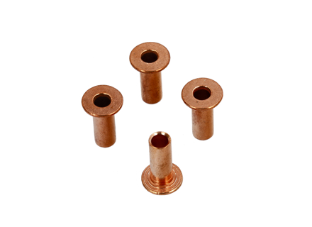 Hollow copper rivet set, 6mm. Porsche 911/912 65-68