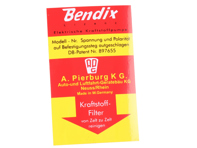 Bendix-Kraftstoffpumpenaufkleber. Porsche 356B / 356C / 911 - 64470101700 - 1601503400