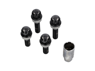 Locking wheel bolt kit (+7mm/+15mm longer). Black plated for Porsche - PAF009593, 971698030B, WHT004676A, WHT006978, 00004460291 Locking wheel bolt kit (+7mm/+15mm longer). Black plated for Porsche - PAF009593, 971698030B, WHT004676A, WHT006978, 00004460291