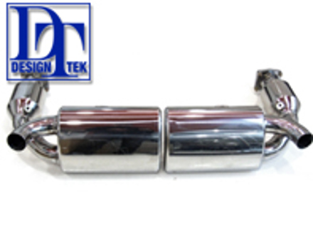 Exhaust muffler / silencer sports system DesignTek for Porsche 997 Turbo - 99711102680, 99711300980, 997113009BX, 99711301080, 997113010BX