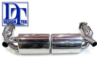 Exhaust muffler / silencer sports system DesignTek for Porsche 997 Turbo - 99711102680, 99711300980, 997113009BX, 99711301080, 997113010BX