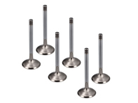 Engine cylinder head exhaust valve kit, SET OF 6. Porsche 993 C2 / C4 1994-95 - 99310541901, 3311.239 - 864430-6