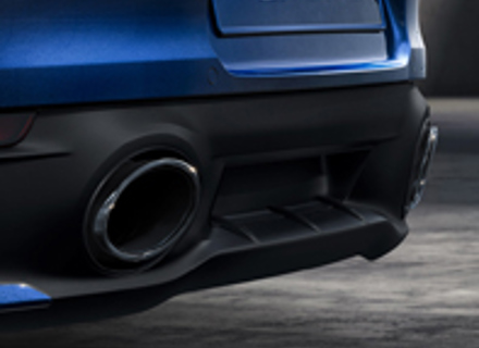 Exhaust tail pipes, in Black. Porsche 992 (911) Carrera / Targa - 992044206