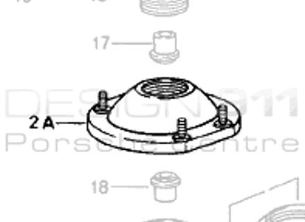 Monture de support. Porsche 964 RS