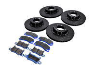 EBC Racing Disco de freno flotante de dos piezas y kit de pastillas bluestuff. Porsche 991 GT3 - P2DK046B, 99135240780, 99135240880, 99135294883, 99135140581, 99135140681, 99135194784, 99135140682 - DP52206NDX, DP52207NDX, SG2F013, SG2F019