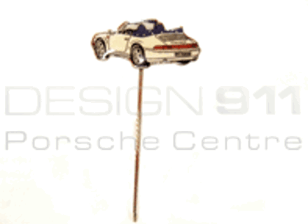Stick Pin 'Porsche 911 Cabrio' White