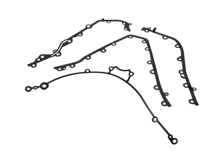 Timing case gasket set. Porsche 955 Cayenne 4.5L - 94810112904, 94810112704, 94810112504, 94810113007, 94810113004, 173.180