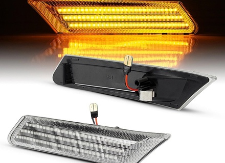 Led side indicator lights Clear for Porsche 997 - 99763103302, 99763103402, 99763103702, 99763103802