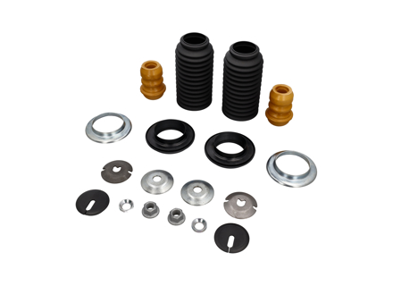 Kit di montaggio superiore e revisione ammortizzatore anteriore. Porsche 997 MKI C2 / C2S 2005-08 con PASM - 99970345740, PAF103353, 99734310701, 99734301801, 99634351505, 99634351701, 99634351100, 99634351101, 99634351300, 99634330102, 99634350500, 99734310700