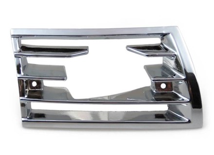 Griglia clacson per lampada aggiuntiva, metallo cromato. Porsche 911/912 69-73 - 90155943128, 90155943228 - GRL111102, GRL111103