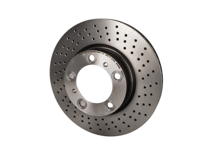 Brake disc rotor, Front. Porsche 981 Boxster 2.7L / 981C Cayman 2.7L (OE Part No 98135140101/98135140201) - 98135140101, 98135140201 - 09.D805.11, 460.1589.20, 460.1590.20, 92279905, 92280005