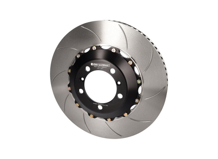 Disco freno / rotore scanalato 2 pezzi ANTERIORE 997.2 GT3