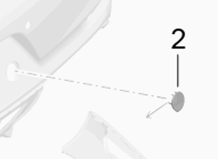 Abschleppösenkappe der hinteren Stoßstange. Porsche 991.2 Turbo 2017>> - 99150580303G2X