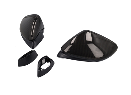 Exterior mirror upper trims, Carbon. Porsche 992 LHD CARS - 992044817, 992044817B, 992044817D