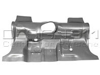 Sezione dell'area del pedale anteriore senza staffe. Porsche 911 - P218A, 91150280000 Sezione dell'area del pedale anteriore senza staffe. Porsche 911 - P218A, 91150280000