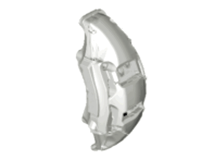 Brake caliper, Front. Porsche Taycan >>02/2020 - 9J1615123C, 9J1615124C