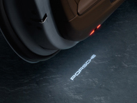 LED door projectors 'PORSCHE' logo. Porsche 991 (911) / Macan / Cayenne - 9Y0044910, 9Y0044910A LED door projectors 'PORSCHE' logo. Porsche 991 (911) / Macan / Cayenne - 9Y0044910, 9Y0044910A