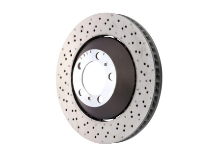 Disco de freno delantero ligero, con orificios perforados, 380 x 34 mm. Porsche 991 GT3 (N.º de pieza original: 99135140582/99135140682) - 99135140581, 99135140681, 99135140582, 99135140682 - PFL41387, PFR41487