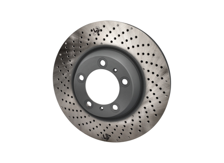 Brake disc rotor, Front. Porsche 997 TURBO (OE Part No 99735140501 / 99735140601) - 99735140501, 99735140601, 99735140500, 99735140502, 99735140600, 99735140602