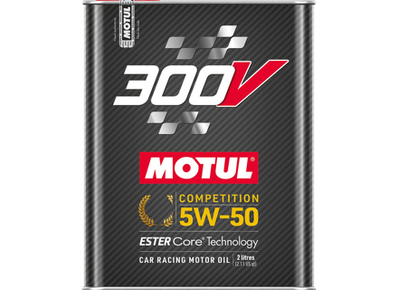 Huile moteur MOTUL 300V COMPETITION 5W-50 2 litres - 110859