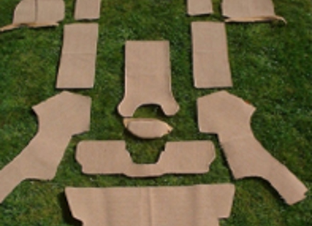 Interior floor carpet set. Porsche 356 1948-66