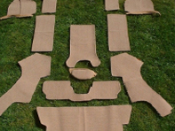 Interior floor carpet set. Porsche 356 1948-66 Interior floor carpet set. Porsche 356 1948-66