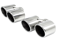 Set terminali di scarico sportivi doppi, lucidati a specchio. Porsche 997.1 / 997.2 Carrera 2/2S - CARP97ERS