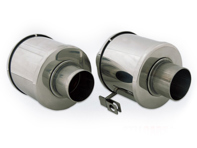 Heater flap boxes, Stainless steel - Pair. Porsche 356B / 356C - 64421102505, 64421102605 - 9230002