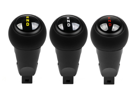 Gear selector PDK in Black Leather - GT3 / GT3 RS STYLE. Porsche 992 / 992 turbo - 992798251