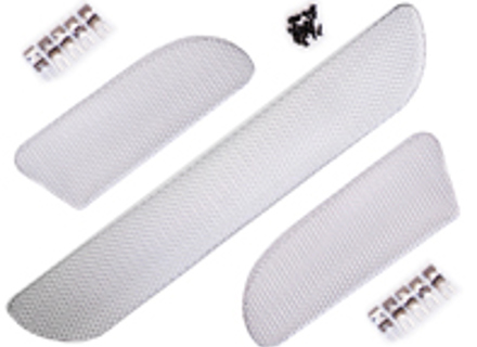 Rennline Front bumper wire mesh grill kit Black. Porsche 987 Cayman - E1002