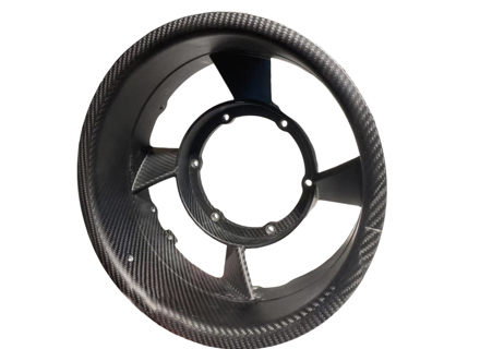 Alloggiamento ventola alternatore 250 mm, fibra di carbonio. Porsche 911/930 1984-89 - 93010600610, 93010600607, 93010600606, 9301061022R, 93010600611