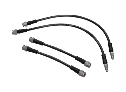 Tubi freno in acciaio inox intrecciato (set da 4) anteriori e posteriori Porsche 944 / 924S - 477611071B, 944611071F