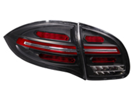 Lenti trasparenti e kit luci posteriori con base nera. Porsche Cayenne 958 2011-14 - 95804490026
