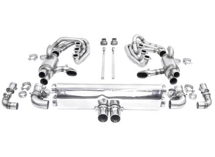 CARGRAPHIC GT Sportuitlaatsysteem Backdate met ID42 GT spruitstukset, met verwarming, GT3-look. Porsche 964 Carrera 2/4/RS - 96411104504, 96411104605, 96411104502, 96421103905, 96421103932, 96421104004