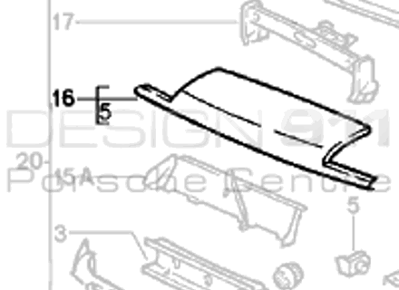 Nose Panel Front. Porsche 924 / 944 - 477805593, 477.805.593