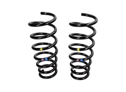 Voorste schroefveren (paar) - Rood/blauwe markeringen - voor Porsche 981 Boxster / Cayman / Spyder 2012-2016 - 98134398001504, 98134398006504