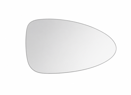 Door mirror glass (Convex), Dimmable, Right for LHD. Porsche 982 Boxster / 982 Cayman - 982857522C - ZJ-7133-R