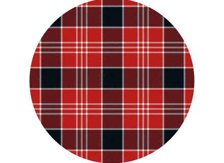 SOLM (1970) polyviscose tartan fabric, inspiration: Porsche 917 Le Mans winner 1970 *SAMPLE*