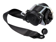 Three-point safety belt (drivers side), in front, Black. Porsche 992.1 Cabriolet - 992857705NA23, 992857705DA23 Three-point safety belt (drivers side), in front, Black. Porsche 992.1 Cabriolet - 992857705NA23, 992857705DA23