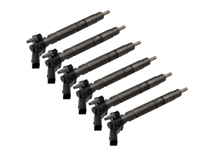 Hogedruk injector SET VAN 6. Porsche 958 Cayenne Diesel 3.0L 2012>> - 95811012811, 95811012810, 0870218, 0445117021