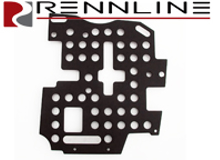 Pedana in alluminio Rennline. Lato conducente. Porsche 964 / 993 TIPTRONIC - F17