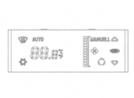 Vervangend LCD-scherm voor Porsche 996 / Boxster 986 ACC-module - 996653101, 996653101CXEFR, 996653101IXEFR, 996653101JXFFA